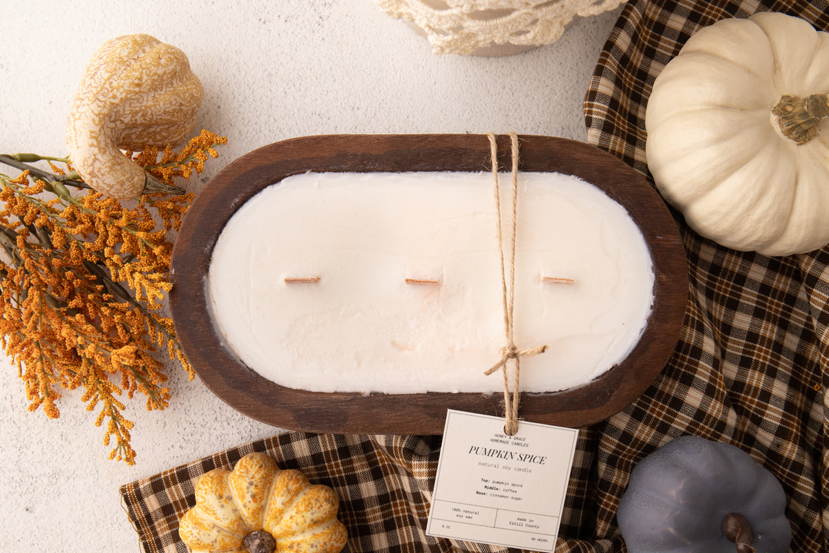 Pumpkin Spice Dough Bowl Candle