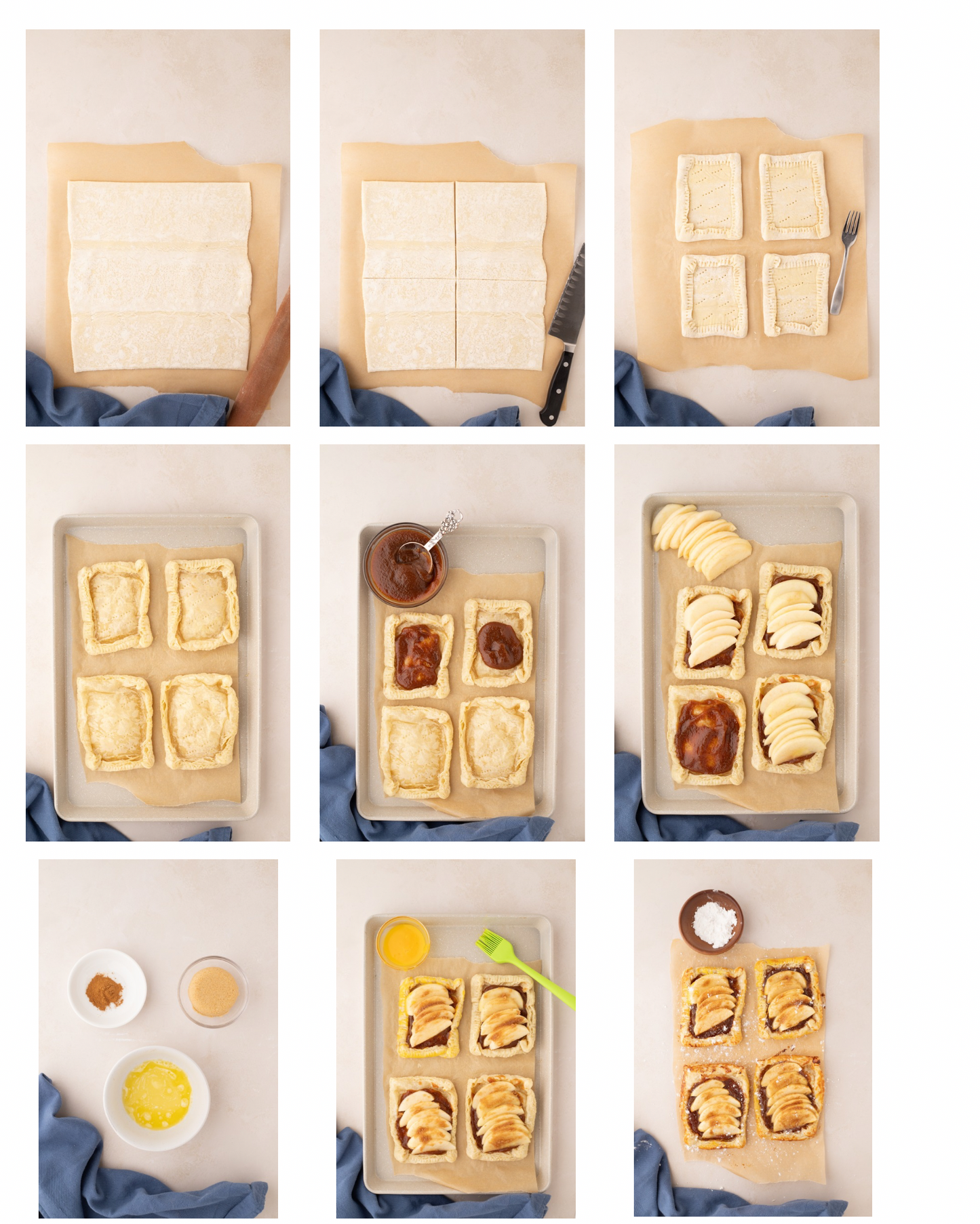 Apple Tarts with Puff Pastry - Exclusive