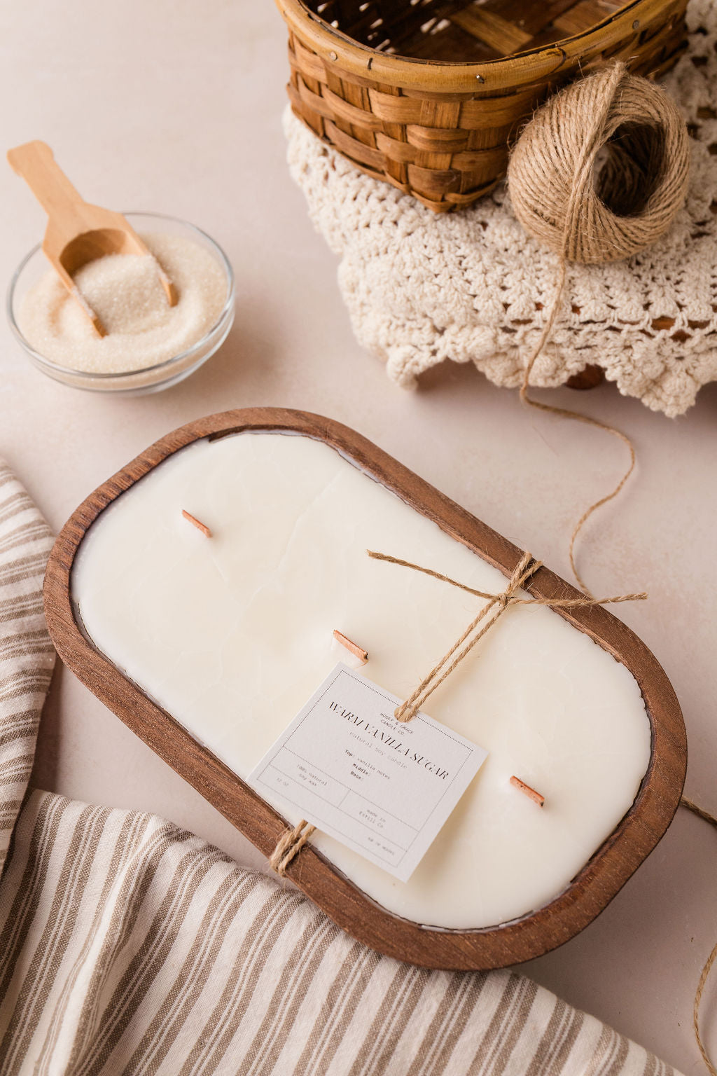 Warm Sugar Vanilla Dough Bowl Candle Style 2