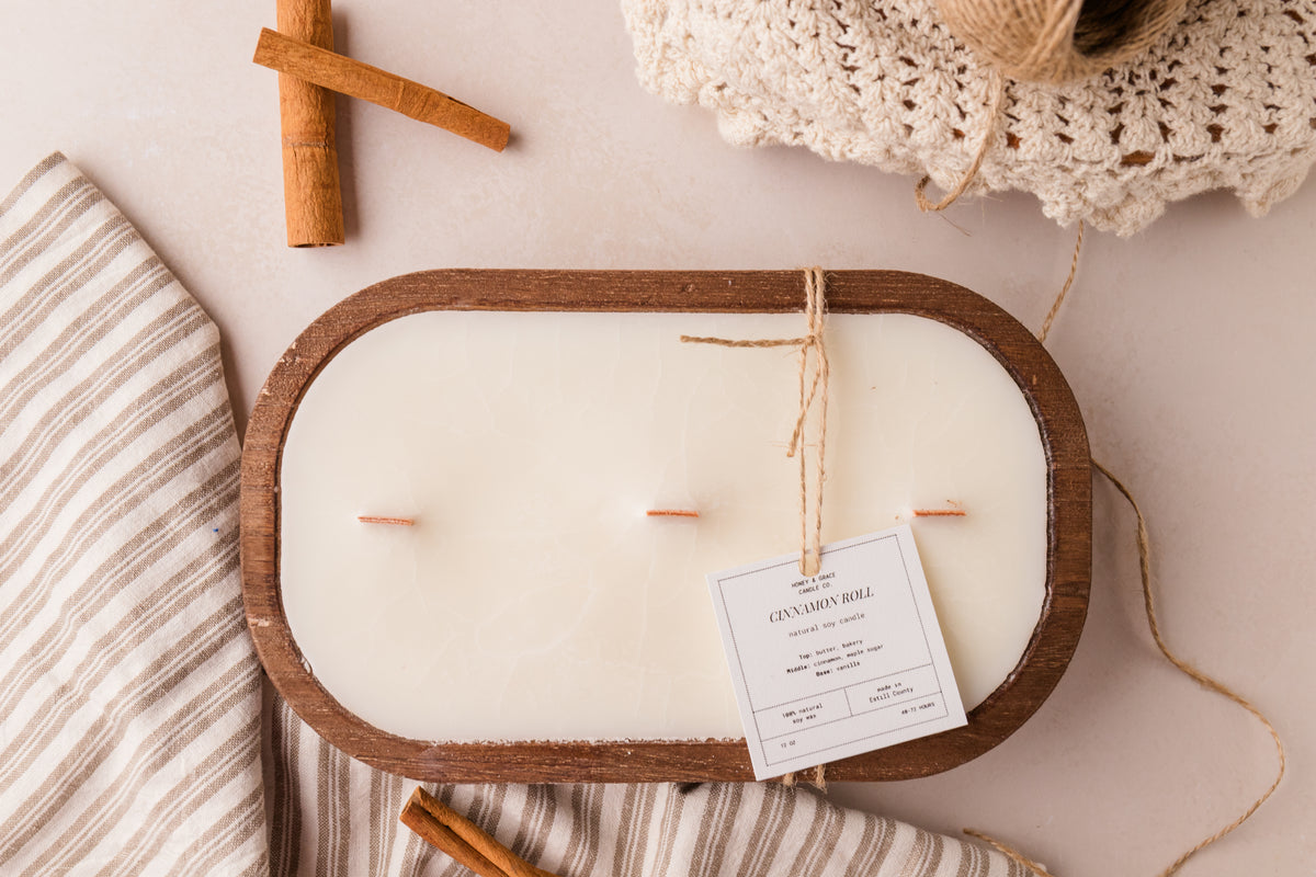 Cinnamon Roll Dough Bowl Candle Style 2