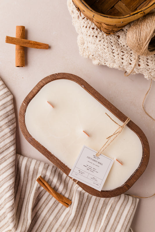 Cinnamon Roll Dough Bowl Candle Style 2