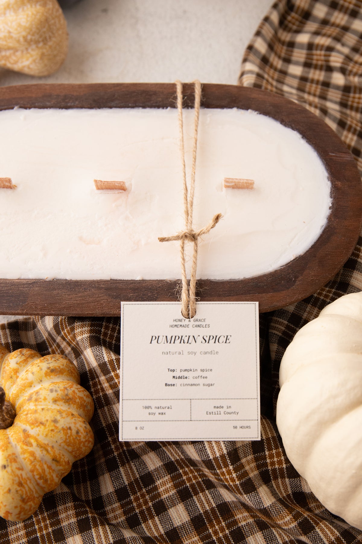Pumpkin Spice Dough Bowl Candle