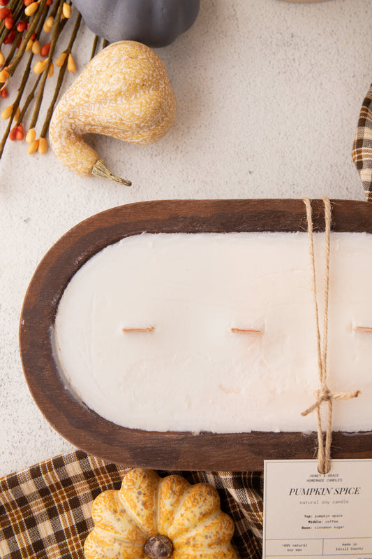 Pumpkin Spice Dough Bowl Candle
