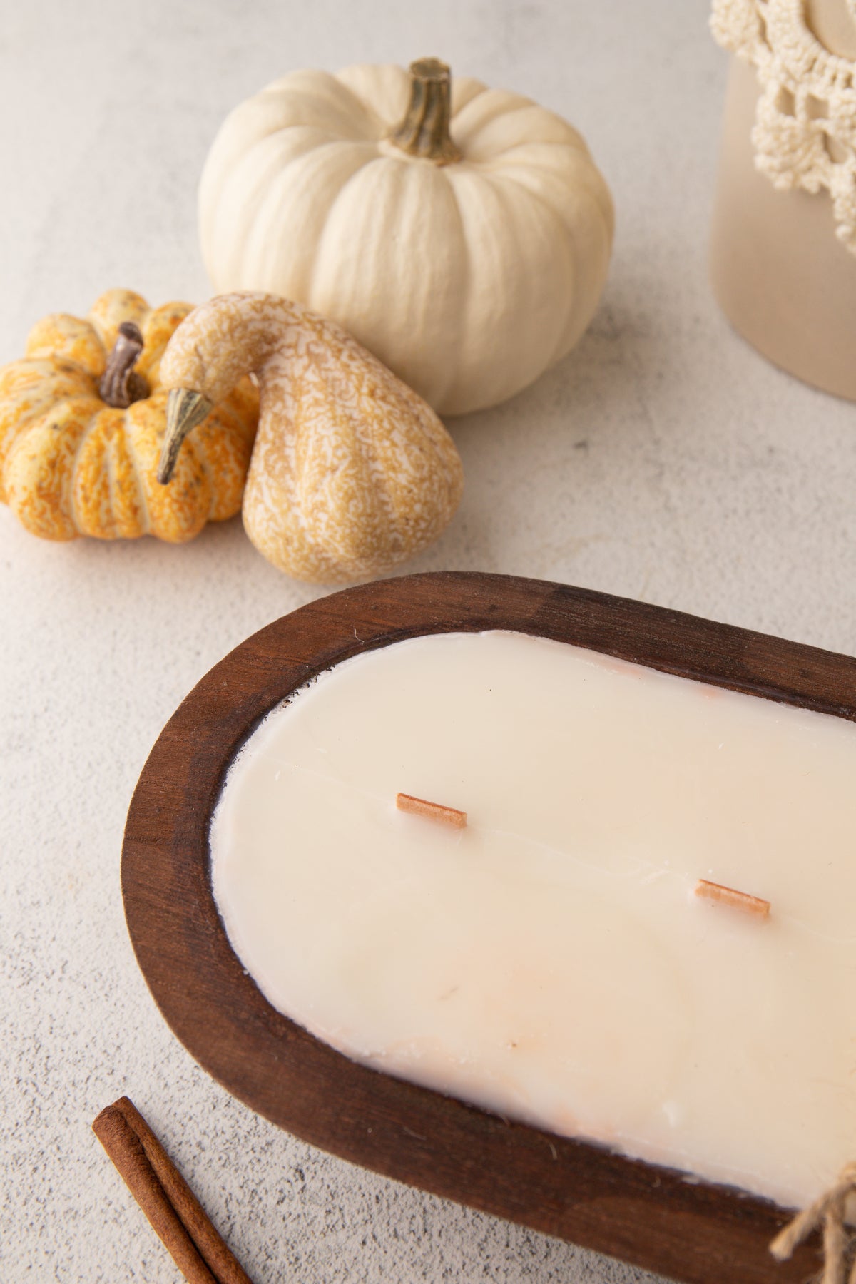 Cinnamon Roll Dough Bowl Candle