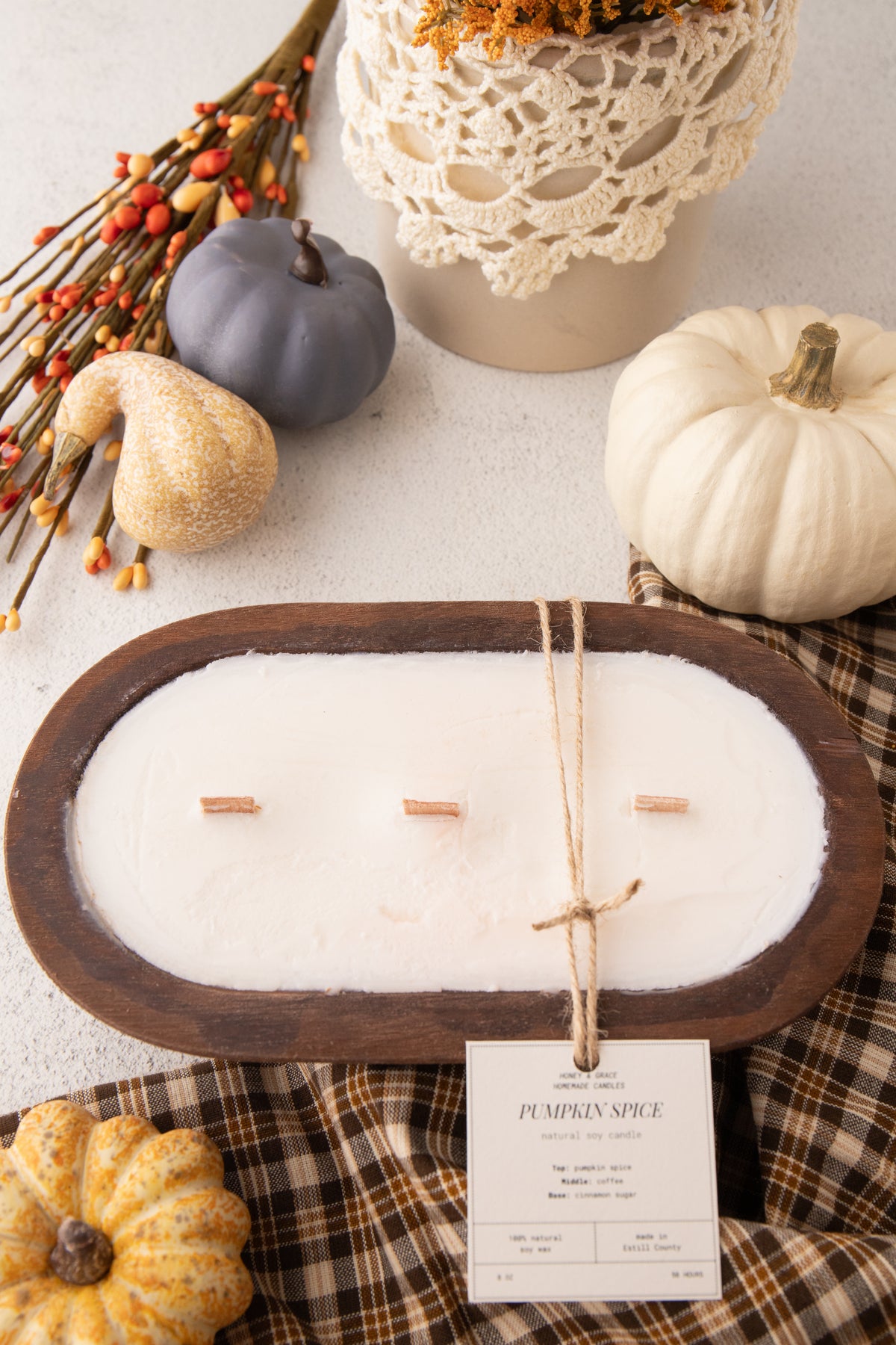 Pumpkin Spice Dough Bowl Candle