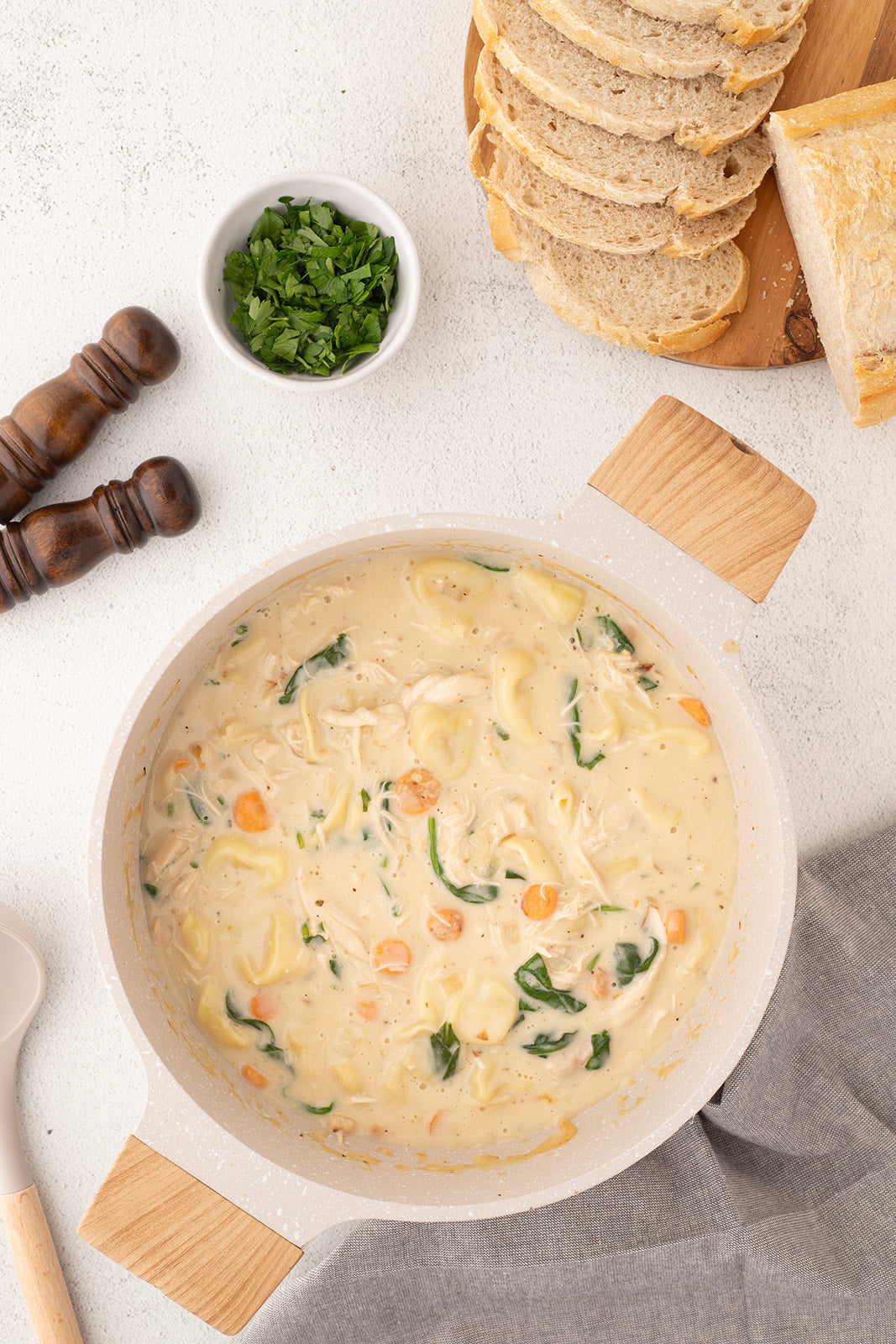 Creamy Chicken Tortellini Soup - Exclusive