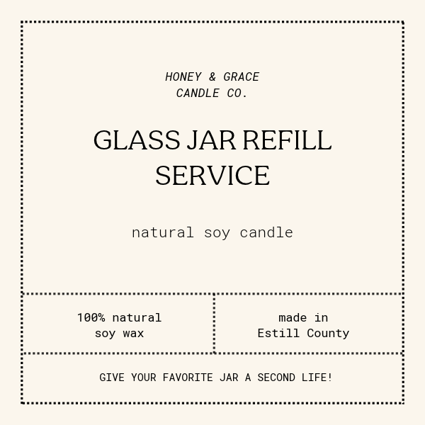 Glass Jar Candle Refill