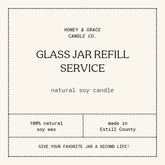 Glass Jar Candle Refill