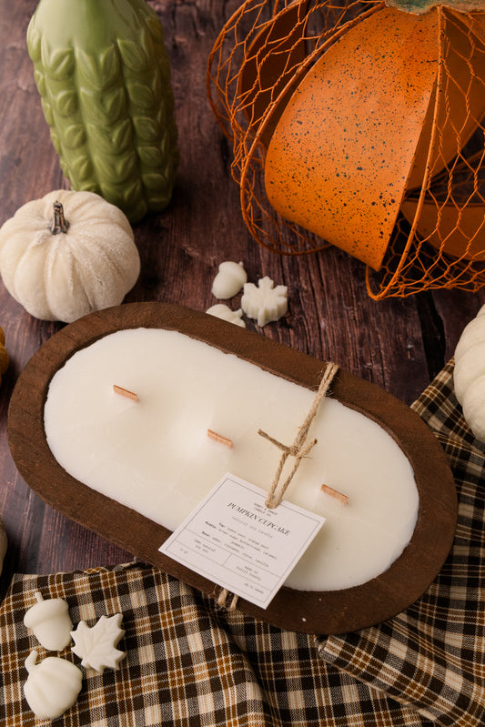 Pumpkin Cupcake Dough Bowl Candle