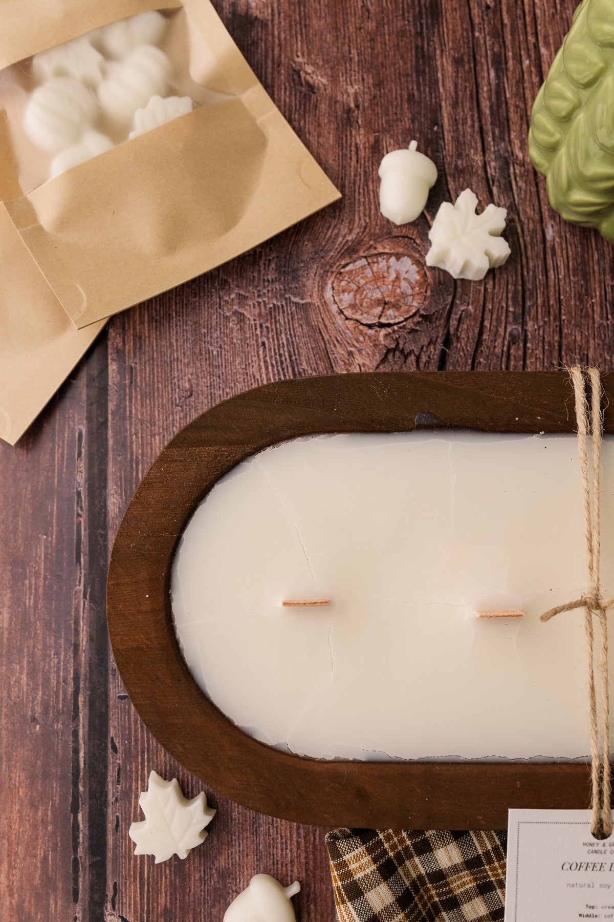 Coffee Latte Dough Bowl Candle